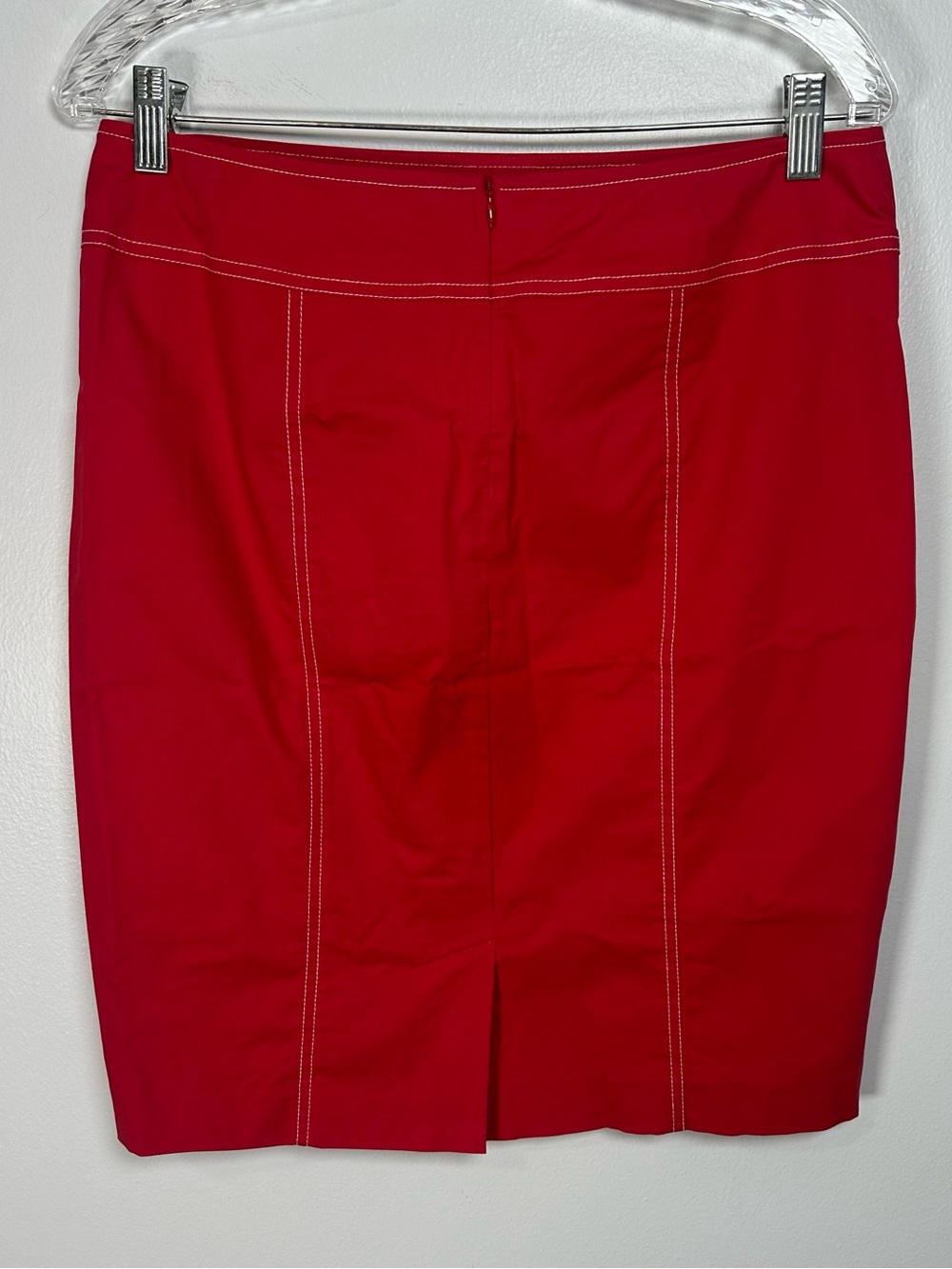 Y2K Vintage Doncaster Red Women's Collarless Jacket and skirt suit set size 8 - Picture 4 of 13